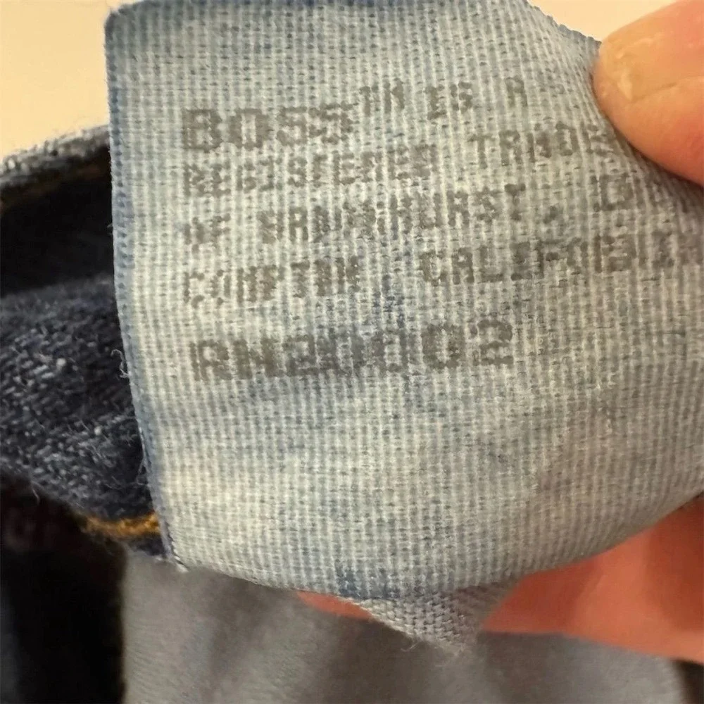 Vintage 90s Boss Jeans Mens 38 Baggy‎ Wide Leg Skater Hip Hop Streetwear Y2K